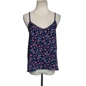 Hollister blue floral cami blouse size Small